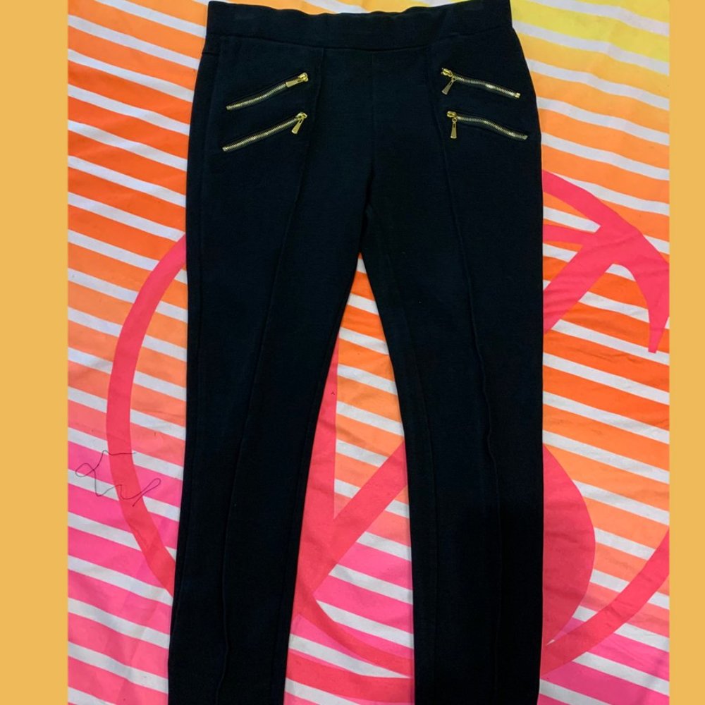 Black Jeans Zip in Front